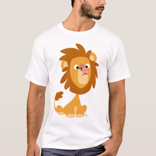 Gekke leeuw! cartoon T-shirt (Voorkant)