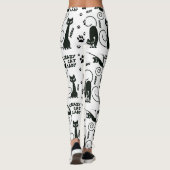 gekke Leggings van kattendame (Achterkant)