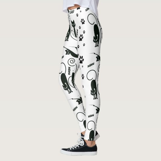 gekke Leggings van kattendame (Links)