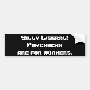 Gekke liberale Bumpersticker