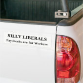 Gekke liberalen bumpersticker (Op Truck)