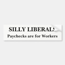 Gekke liberalen bumpersticker