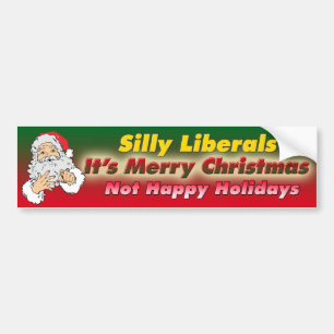 Gekke liberalen - Het is prettige kerstBumperstick Bumpersticker