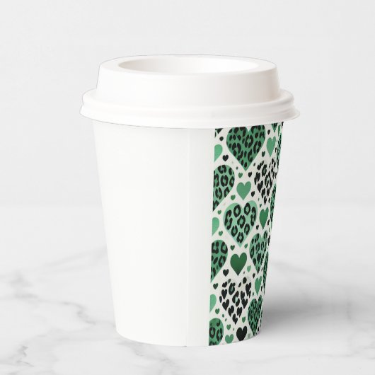 Gekke liefde (groen) papieren bekers (Rechts)