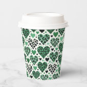 Gekke liefde (groen) papieren bekers (Voorkant)