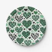Gekke liefde (groen) papieren bordje (Voorkant)