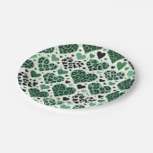 Gekke liefde (groen) papieren bordje (Gekanteld)