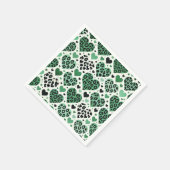 Gekke liefde (groen) servet (Hoek)