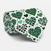 Gekke liefde (groen) stropdas (Opgerold)