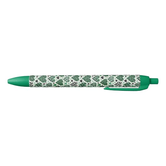 Gekke liefde (groen) zwarte inkt pen (Bodem)