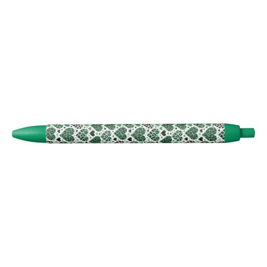 Gekke liefde (groen) zwarte inkt pen (Voorkant)