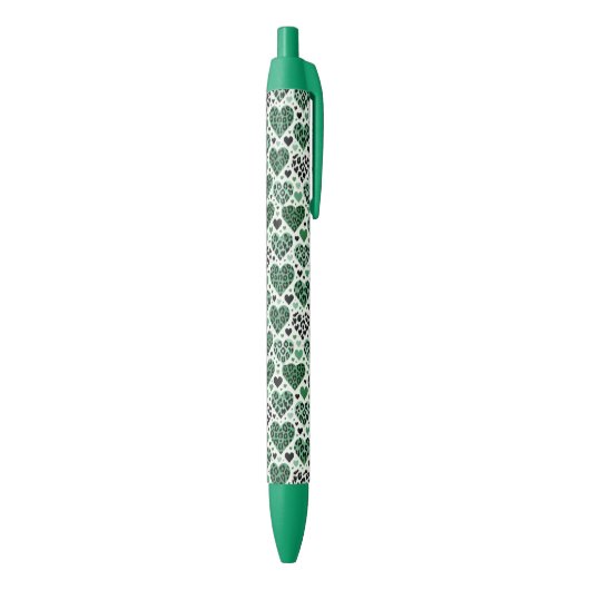 Gekke liefde (groen) zwarte inkt pen (Achterkant (Verticaal))