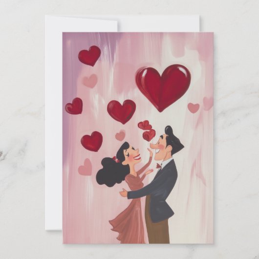 Gekke liefde in de lucht kaart (Voorkant)