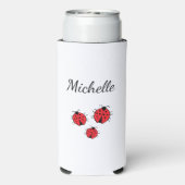 Gekke lieveheersbeestjes Illustratie Schattige Gep Seltzer Blikjeskoeler (Seltzer Achterkant)