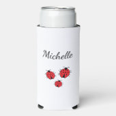 Gekke lieveheersbeestjes Illustratie Schattige Gep Seltzer Blikjeskoeler (Seltzer Voorkant)