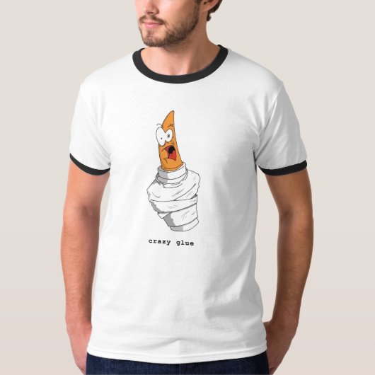 gekke lijm t-shirt (Voorkant)