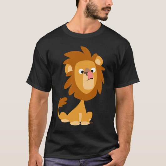Gekke lion! cartoon T-shirt (Voorkant)