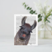 Gekke Llama Briefkaart (Staand voorkant)