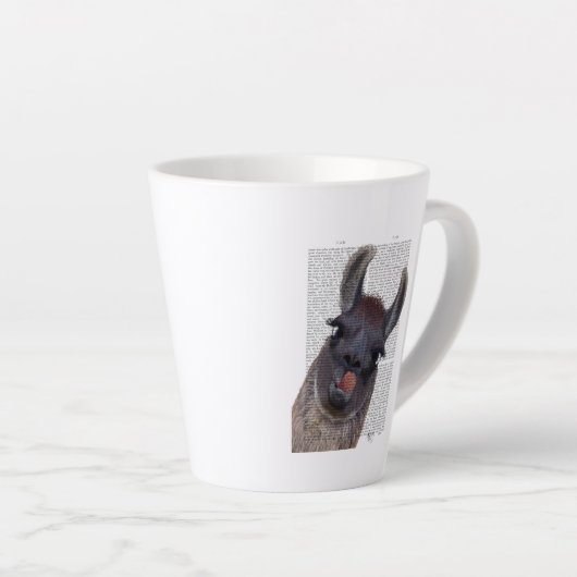 Gekke Llama Latte Mok (Rechterhoek)