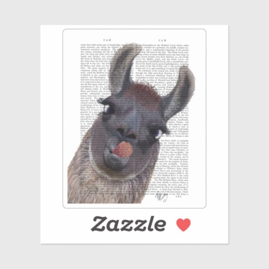 Gekke Llama Sticker (Vel)