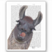 Gekke Llama Sticker (Voorkant)