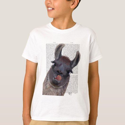Gekke Llama T-shirt (Voorkant)