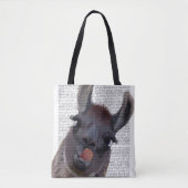 Gekke Llama Tote Bag (Voorkant)