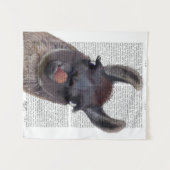 Gekke Llama Wandkleed (Voorkant (horizontaal))