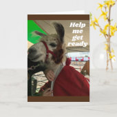 **GEKKE LLAMA** ZIE GEWELDIGE BIRTHDAAGKAART KAART (Gele Bloem)