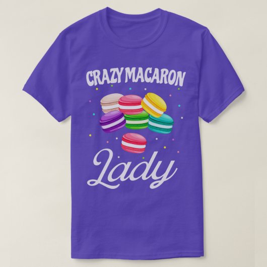 Gekke Macaron Lady Grappige Macarons Baker T-shirt (Design voorkant)