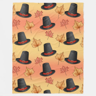 Gekke magische Petten met herfstbladeren Fleece Deken