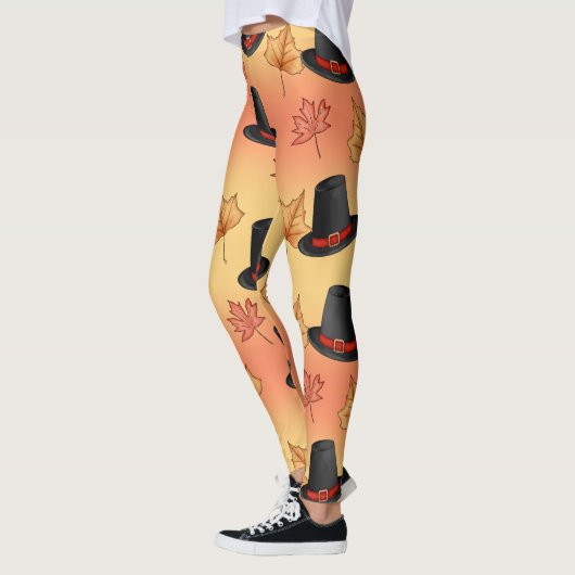 Gekke magische Petten met herfstbladeren Leggings (Links)
