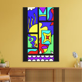 Gekke man canvas afdruk (Insitu (Woonkamer))