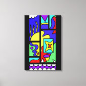 Gekke man canvas afdruk (Voorkant)