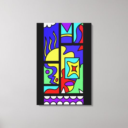 Gekke man canvas afdruk (Voorkant)