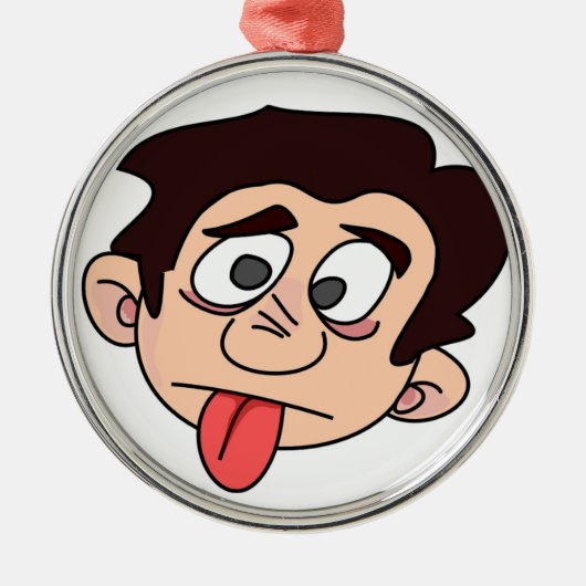 GEKKE MAN METALEN ORNAMENT (Voorkant)