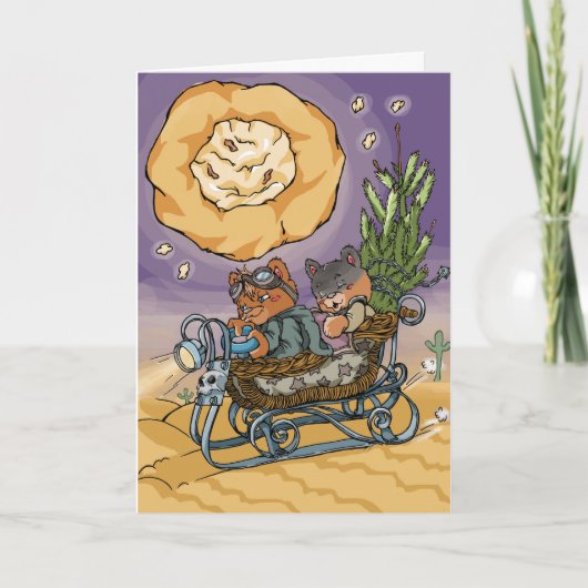 Gekke Maximum van Kerstmis Feestdagen Kaart (Voorkant)