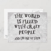 Gekke Mensen Briefkaart (Voorkant / Achterkant)