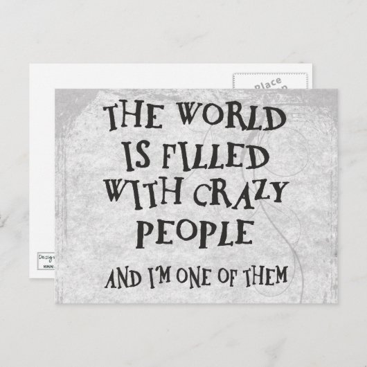 Gekke Mensen Briefkaart (Voorkant / Achterkant)