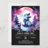 Gekke moderne wolf verjaardag kaart (Voorkant)