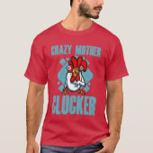 Gekke moeder Clucker jongen T-shirt (Voorkant)