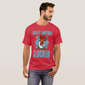 Gekke moeder Clucker jongen T-shirt (Voorkant volledig)