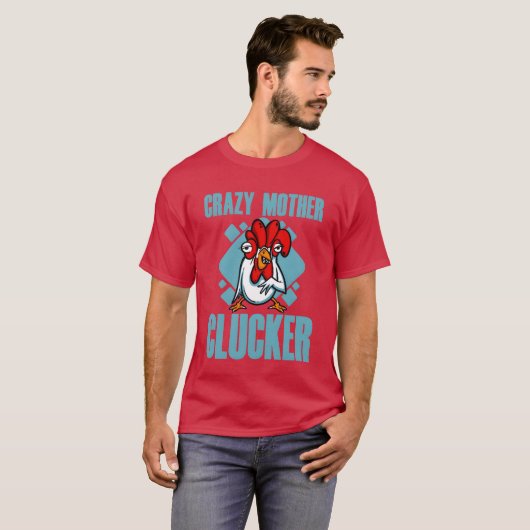 Gekke moeder Clucker jongen T-shirt (Voorkant volledig)