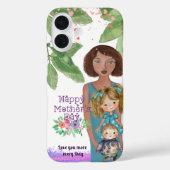 Gekke moeder met kinder | Moederdag Case-Mate iPhone Case (Achterkant)