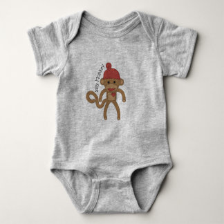 Gekke monkey-Baby ontwerp Romper