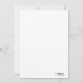 Gekke Monkey PAARS Photo Birthday Invitation 5x7 Kaart (Achterkant)