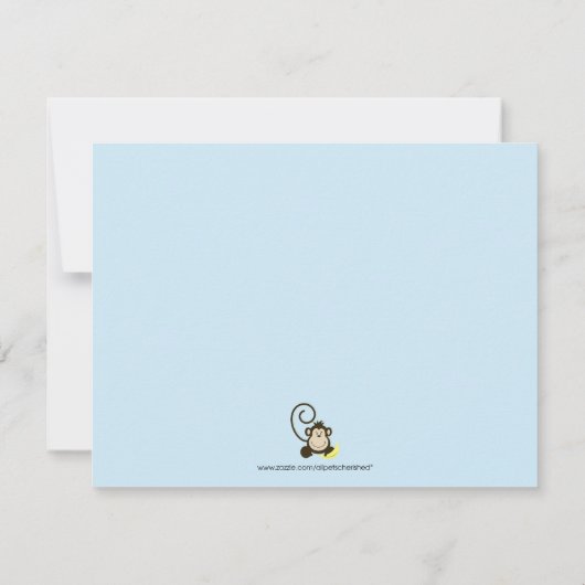 Gekke Monkey Twins Photo Birthday Invite Kaart (Achterkant)