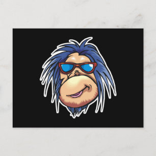 gekke monnikskop briefkaart