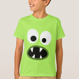 Gekke Monster Gezicht voor Halloween T-shirt