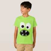 Gekke Monster Gezicht voor Halloween T-shirt (Voorkant volledig)